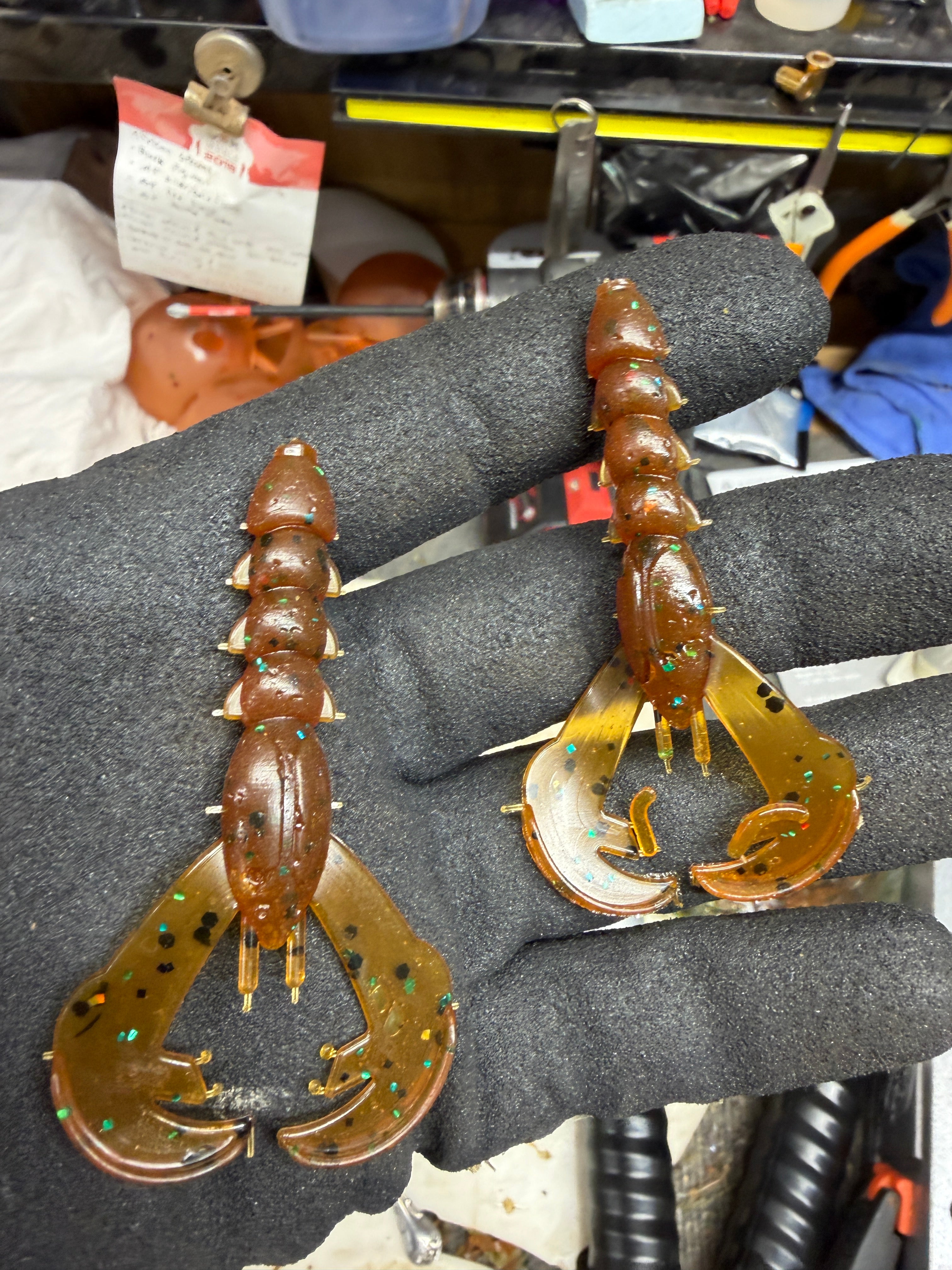 TM Customs 3" Craw – Pumpkin Seed