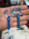 3" Crazy Craw – Candy Blue (8 Pack)