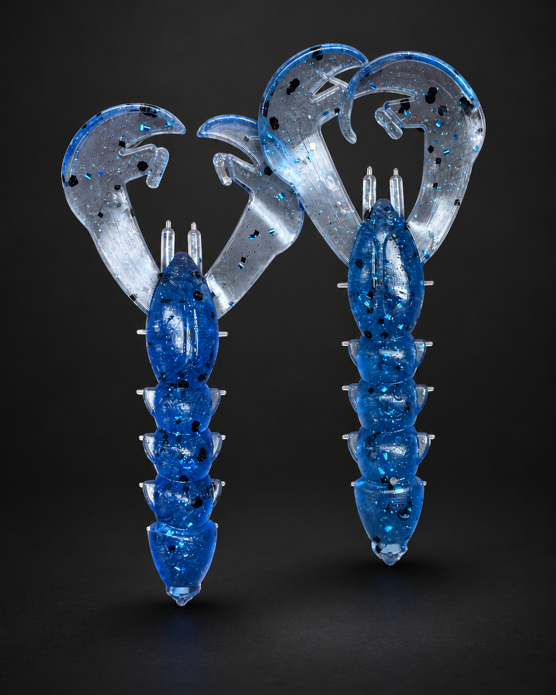 3" Crazy Craw – Candy Blue (8 Pack)