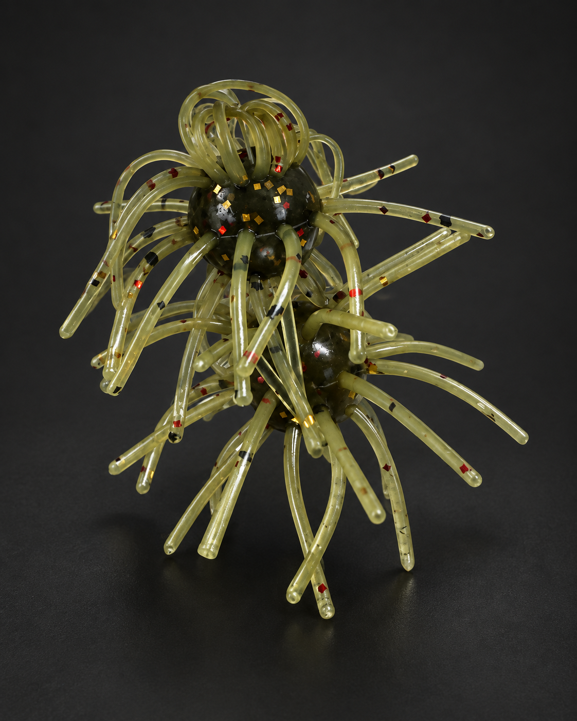 Green Pumpkin Red Flake Urchin