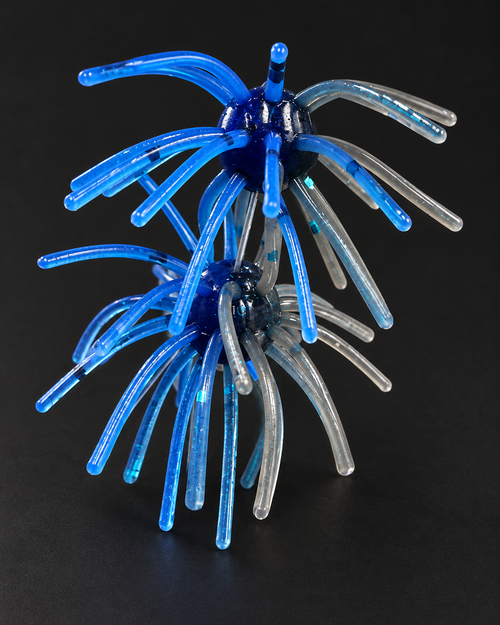 Black and Blue Laminate Urchin
